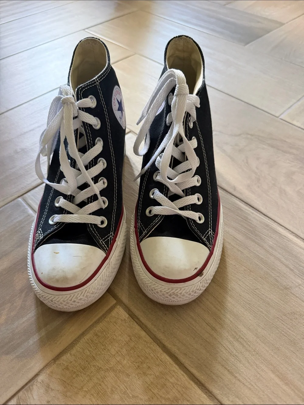 Converse wedge high tops
